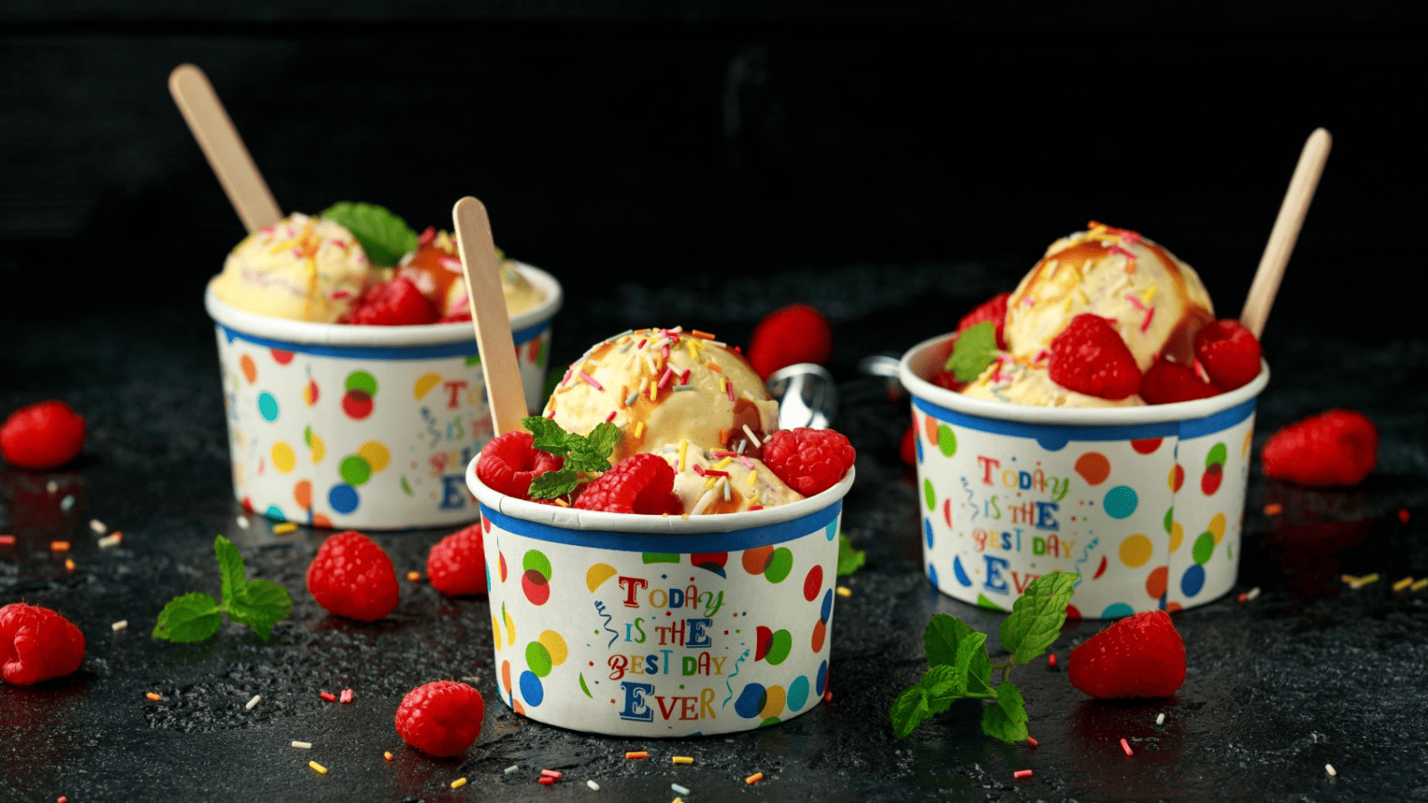 custom disposable ice cream paper cup