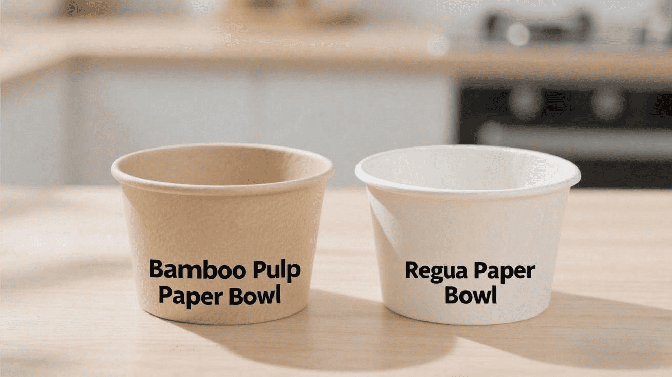 paper cups with boiling water