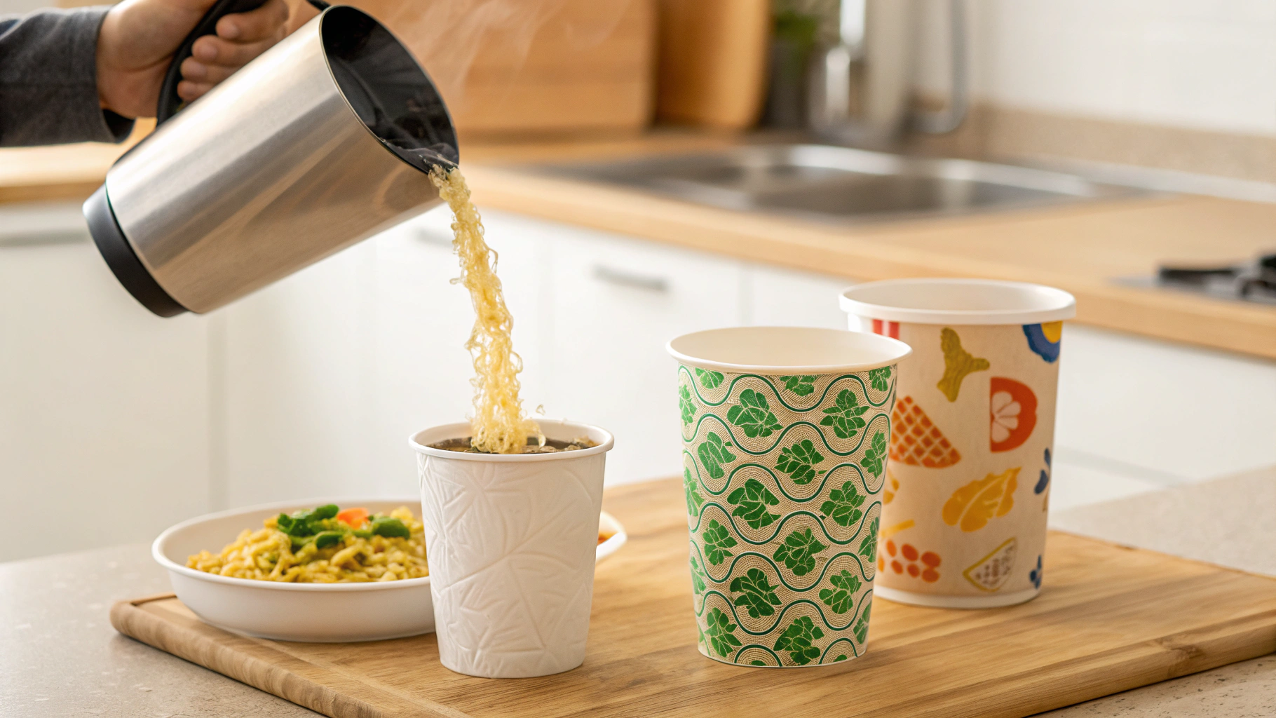 how to use cup noodles paper
