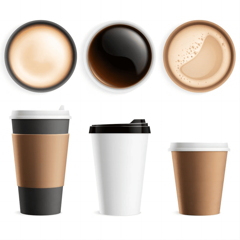 coffee shop paper cups