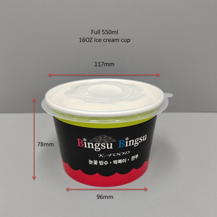 Noodle Paper Cup with Lid