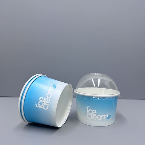 8oz Ice Cream Cups With Lids