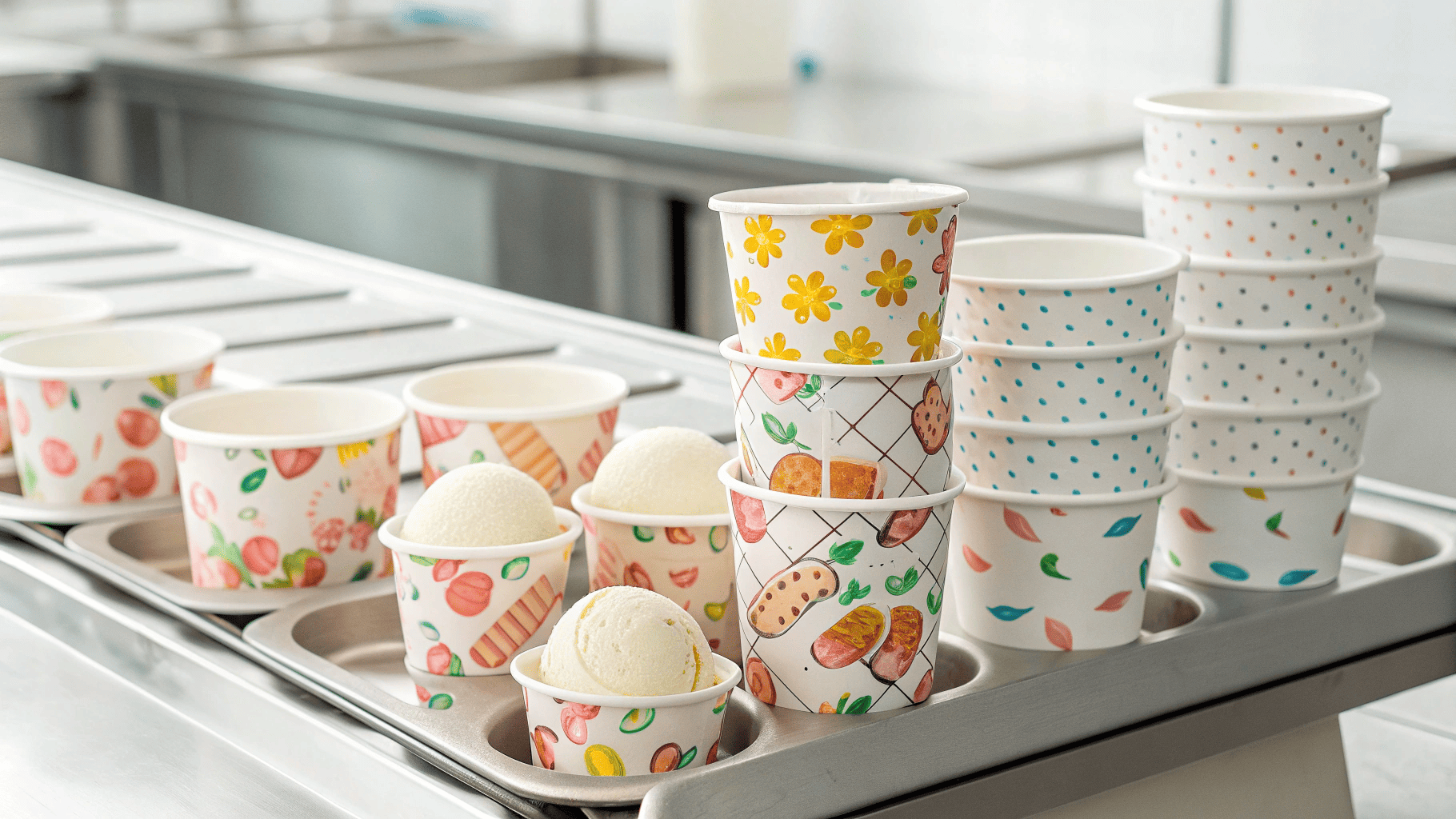 custom printed ice cream cups