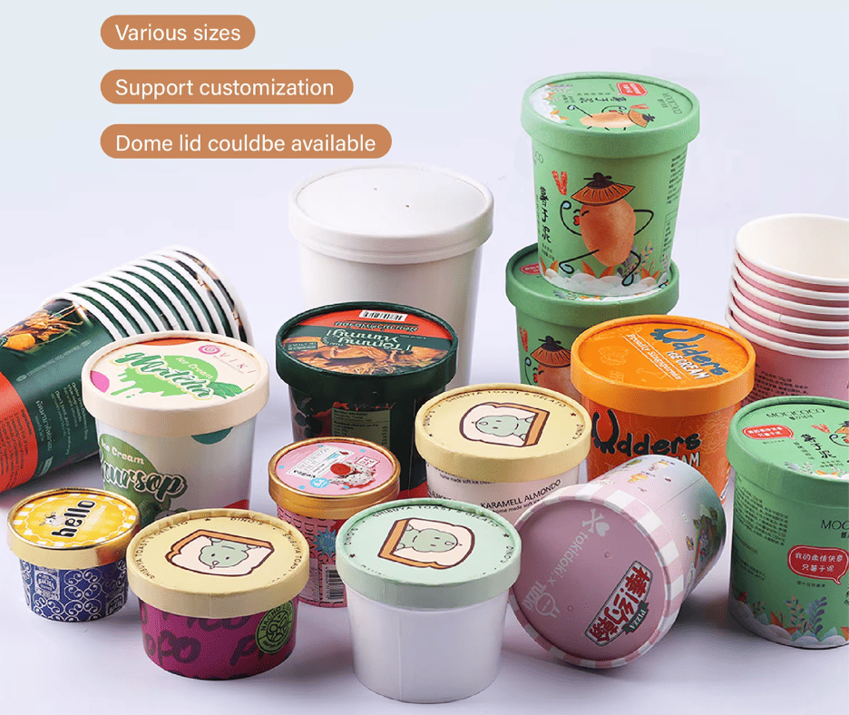 ice cream cup sizes