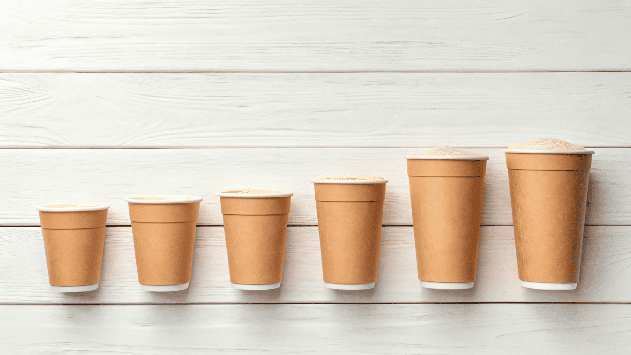 Guide to Ice Cream Cup Sizes An assortment of different sized ice cream cups