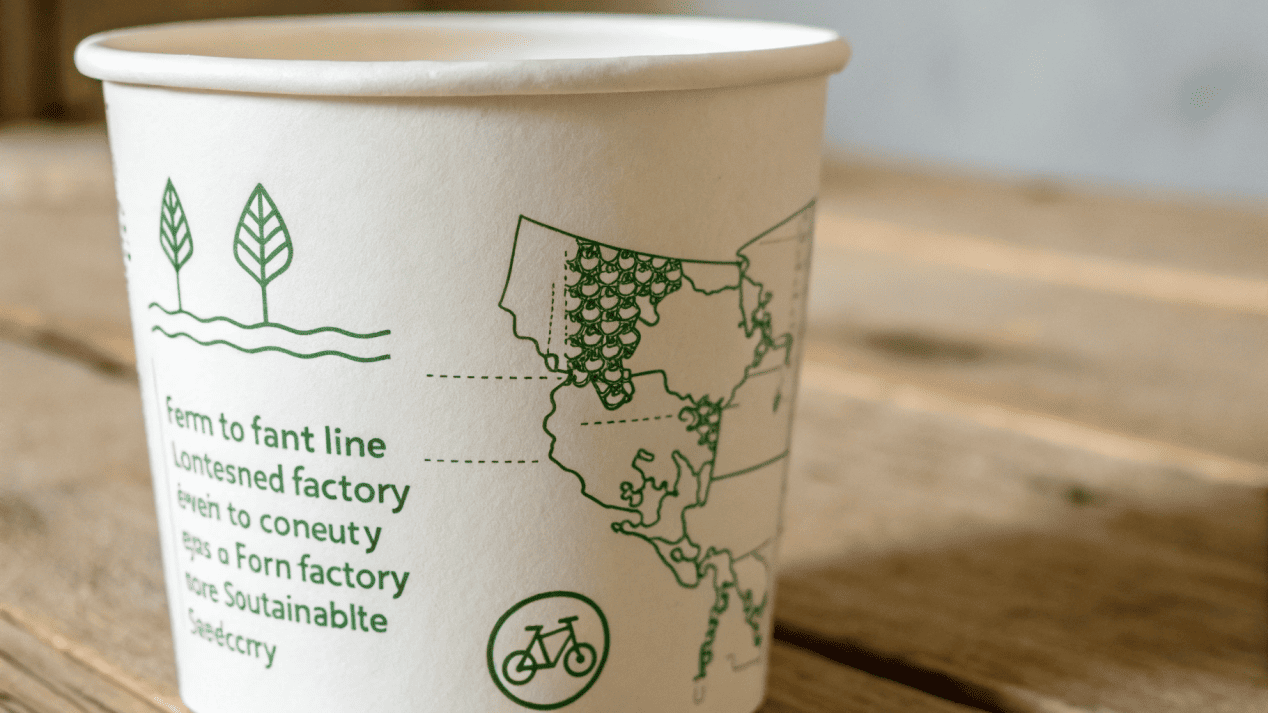 Building Trust with Transparent Ice Cream Branding An ice cream pint with a 'Farm-to-Pint' map and a QR code on the front label