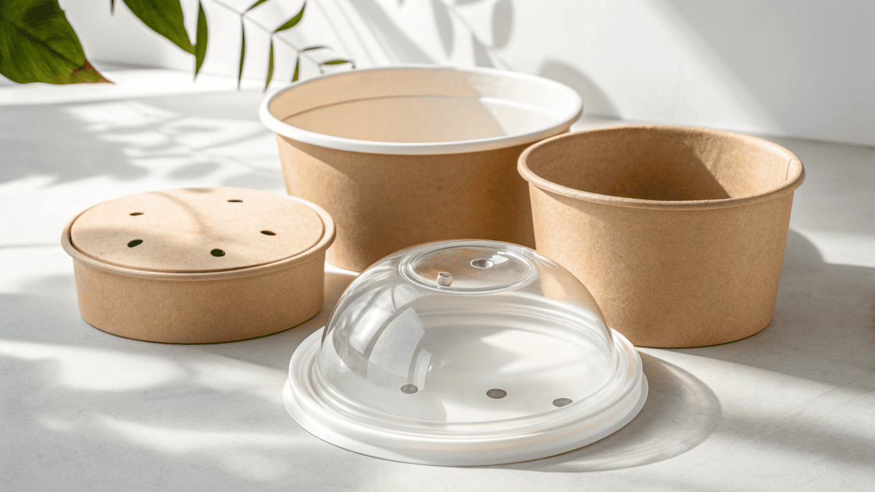 Comparison between vented, dome, flat lids