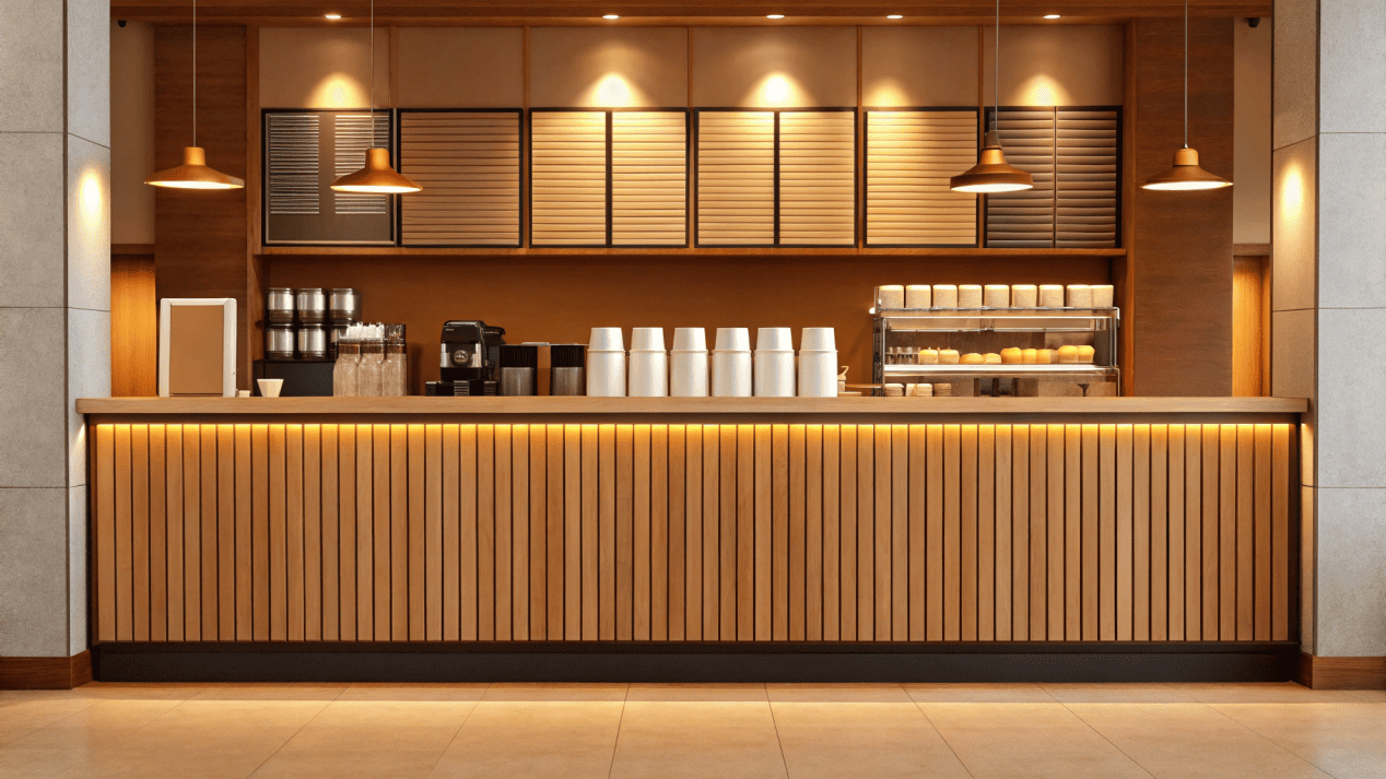 Government Policies on Single-Use Cups A sign in a café advertising a surcharge for single-use cups