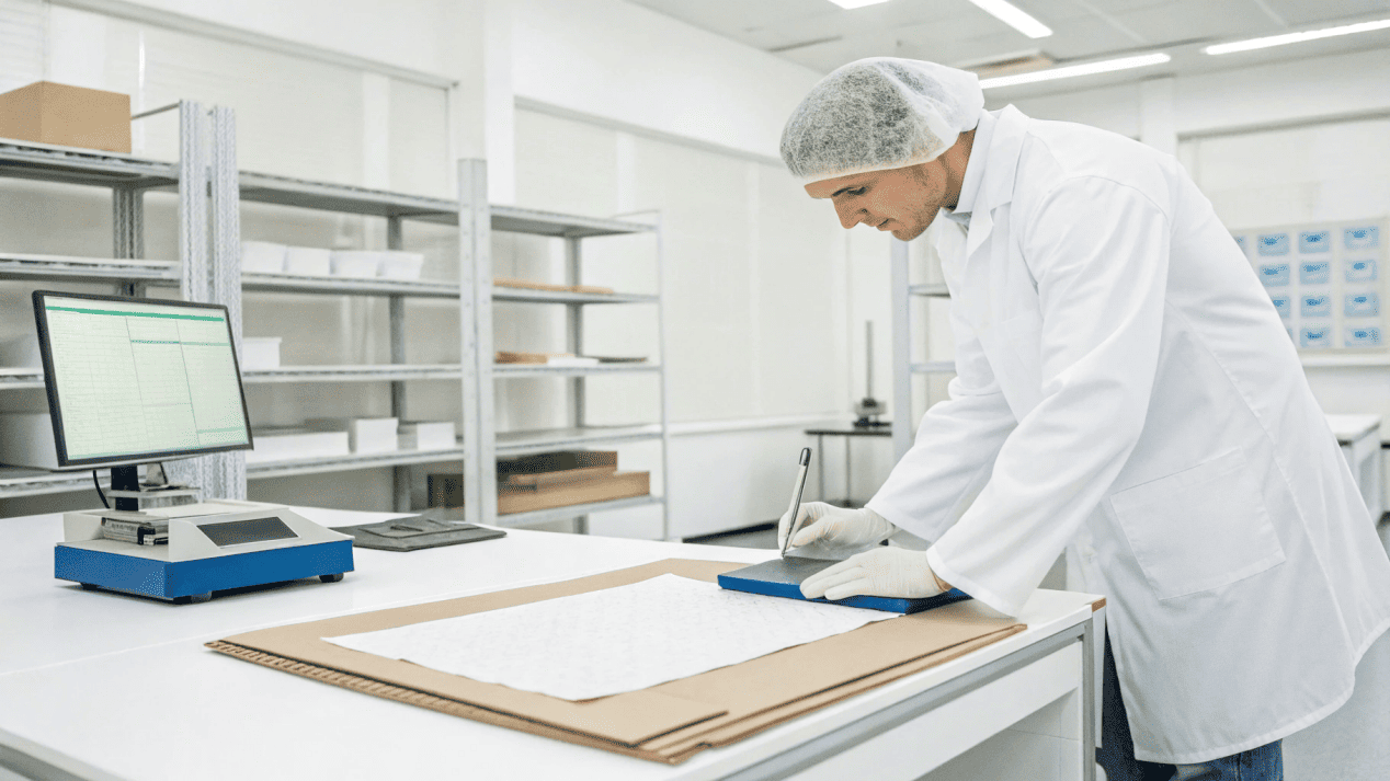 Paperboard testing laboratory
