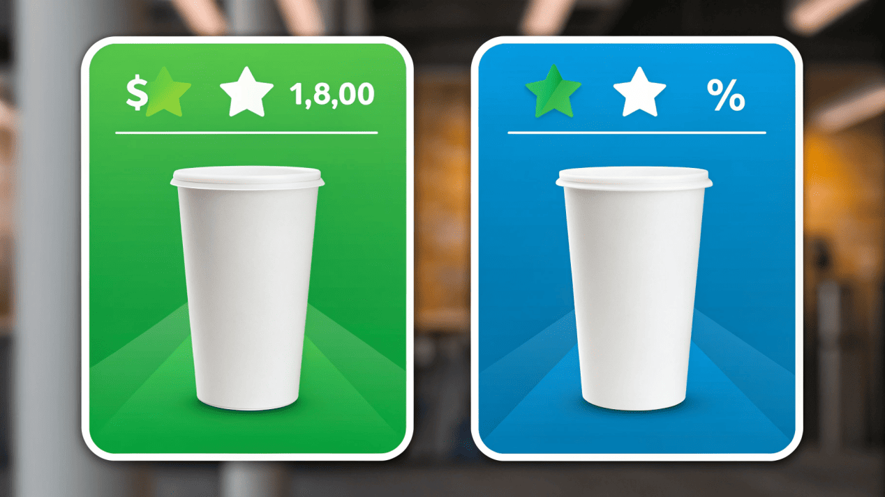 The True Cost and Value of Packaging A diagram showing the "total value" of paper cups including brand loyalty and marketing, versus the simple unit cost of plastic.