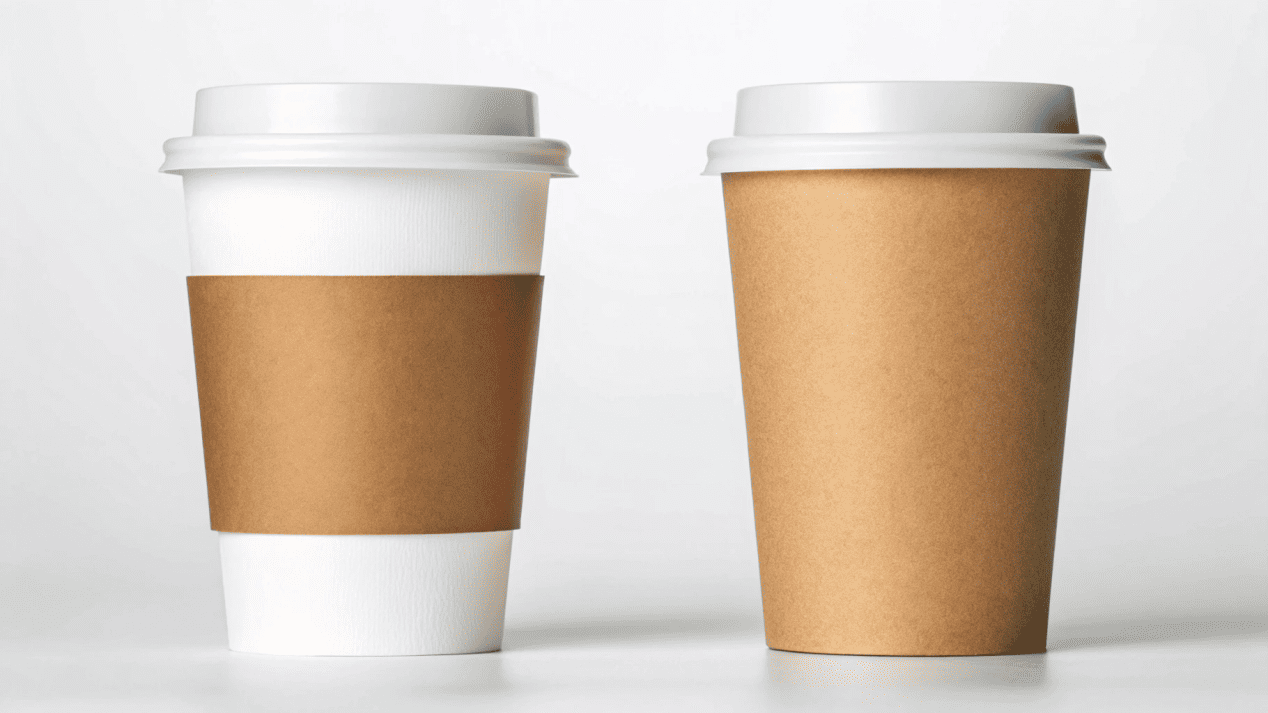 International Coffee Cup Size Preferences A comparison graphic showing a typical American coffee order (16oz) next to a typical European coffee order (8oz).