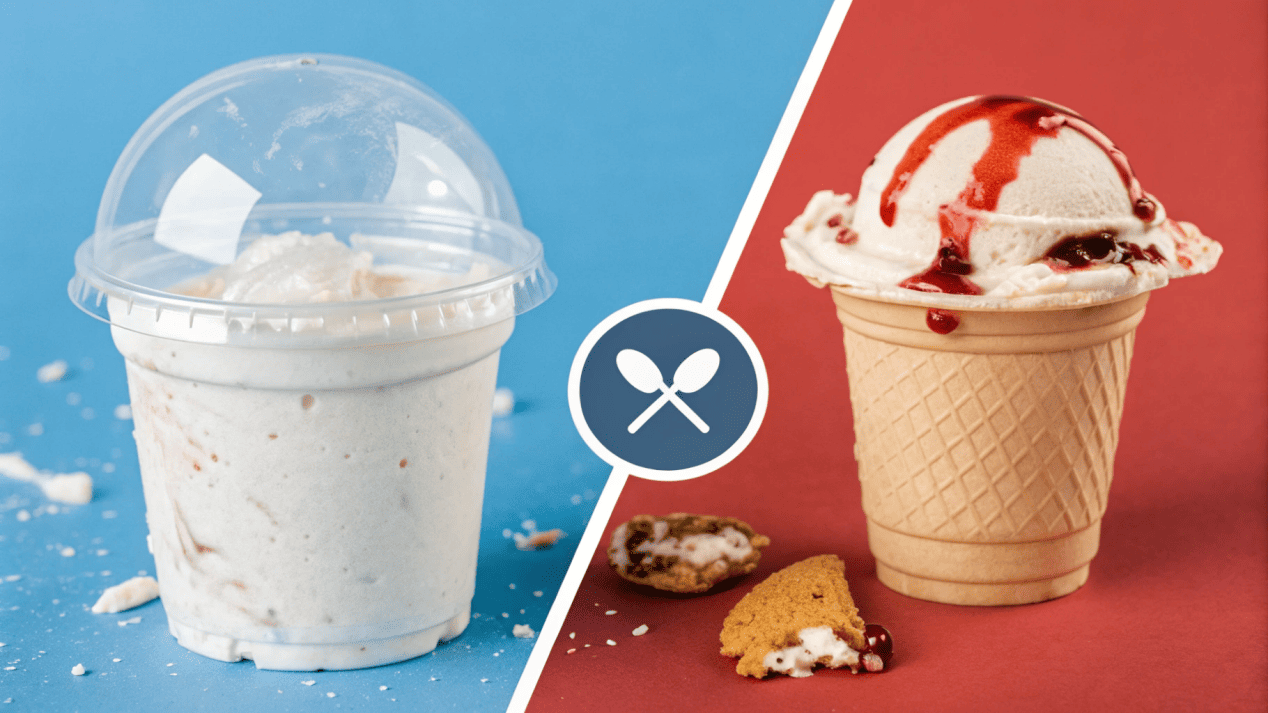 Cost of Lid vs. Cost of a Spill A simple graphic comparing the tiny cost of one lid versus the large cost of a spilled product and an unhappy customer.