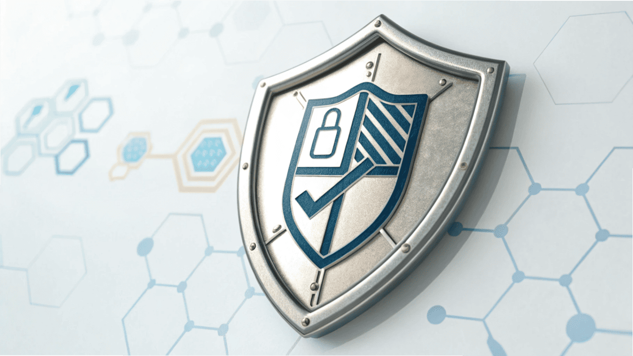 Logos for FDA compliance and the BRC global standard, representing a shield of safety.