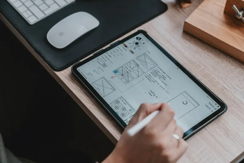Custom paper cup design on computer